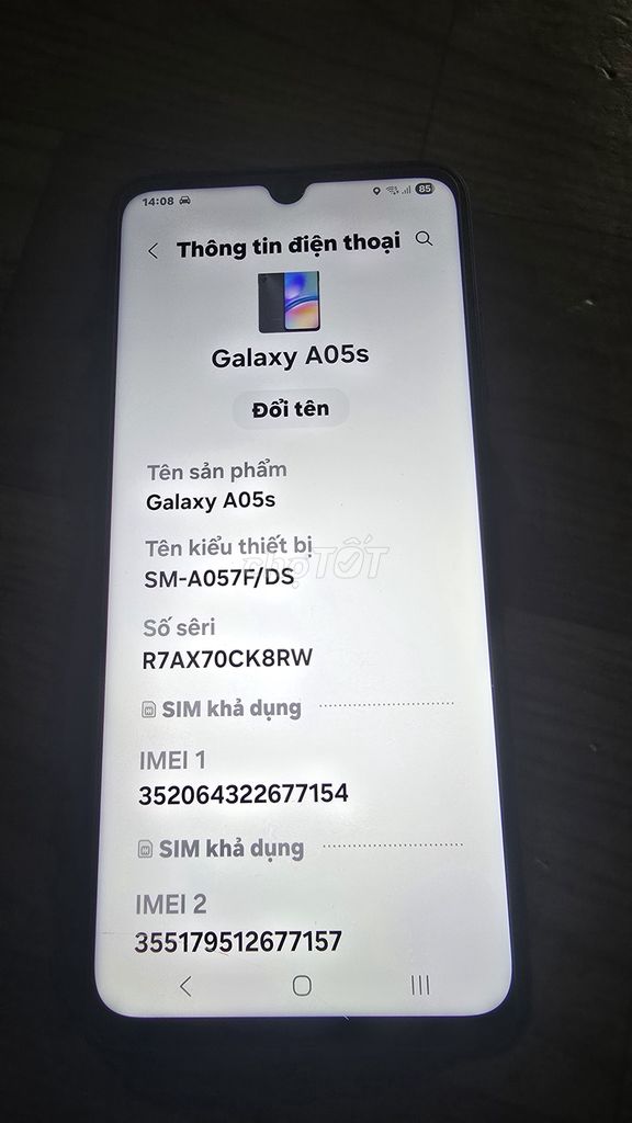 Samsung Galaxy A05s ram 6-128GB Đen. Mua bán Điện thoại tại Huyện Bình Chánh Tp Hồ Chí Minh được đăng bởi Minh hình 1