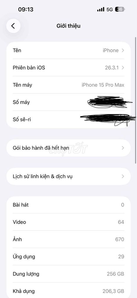 Apple iPhone 15 Pro Max 256GB. Mua bán Điện thoại tại Huyện Tiên Lãng Hải Phòng được đăng bởi Hoa hình 1