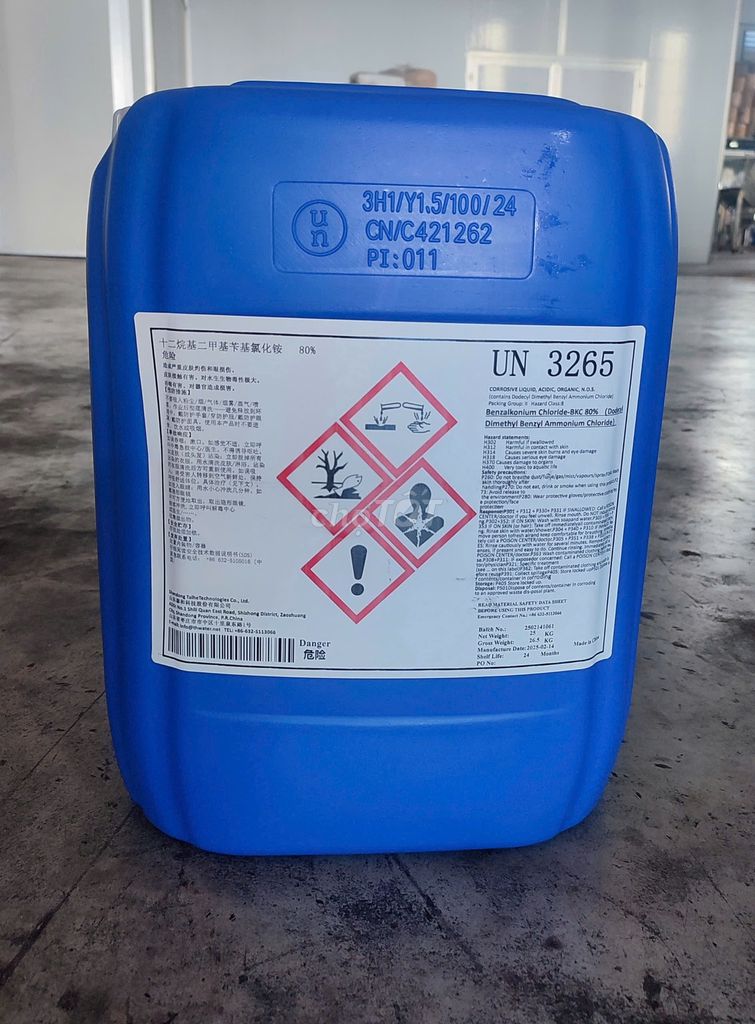 Diệt khuẩn ao nuôi BKC – Benzakonium chloride 80%. Mua bán Phụ kiện, Thức ăn, Dịch vụ tại Huyện Đức Hòa Long An được đăng bởi Trinh Trần hình 1