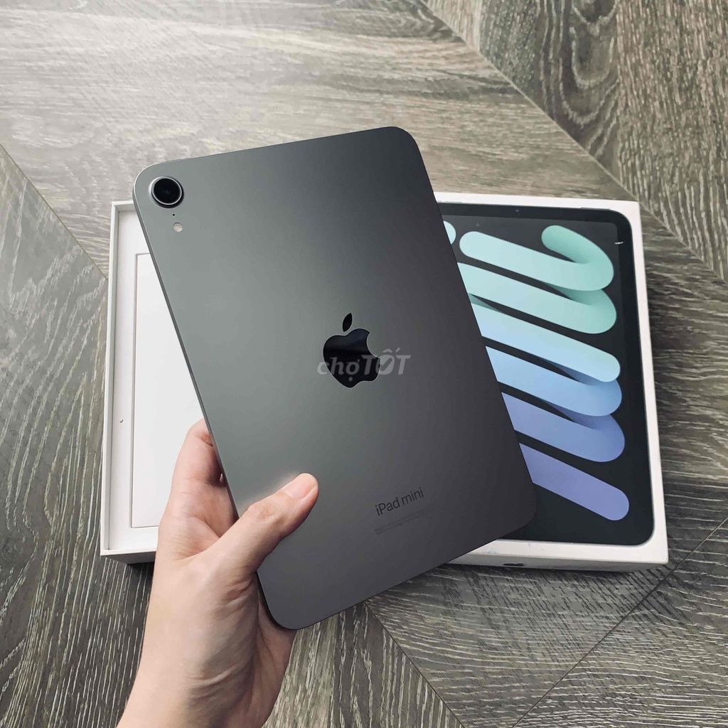 🩵iPad Mini 7 Wifi 128GB Gray Kèm box zinall - 132976303