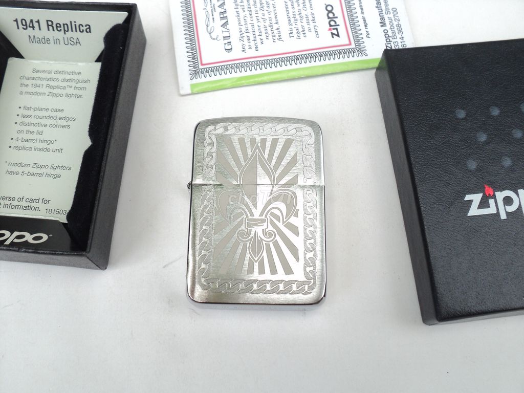 Zippo Mỹ, Độc Lạ / 1941 REPLICA ' HOA VĂN CỔ ĐIỂN