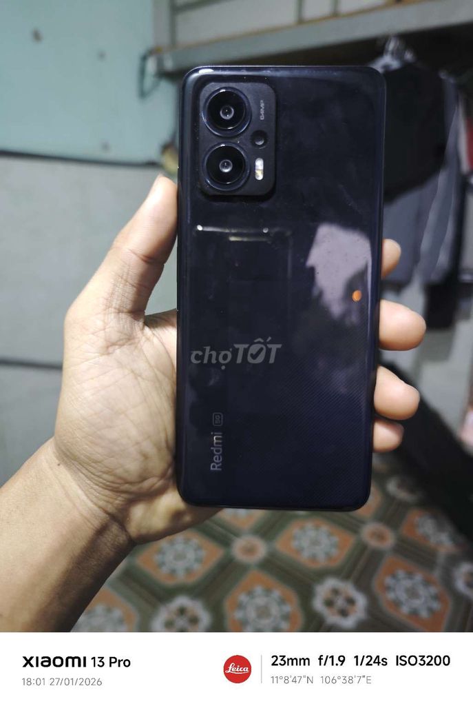 Xiaomi Redmi Note 12T Pro 128GB Đen. Mua bán Điện thoại tại Thị xã Bến Cát Bình Dương được đăng bởi VũUltra hình 1