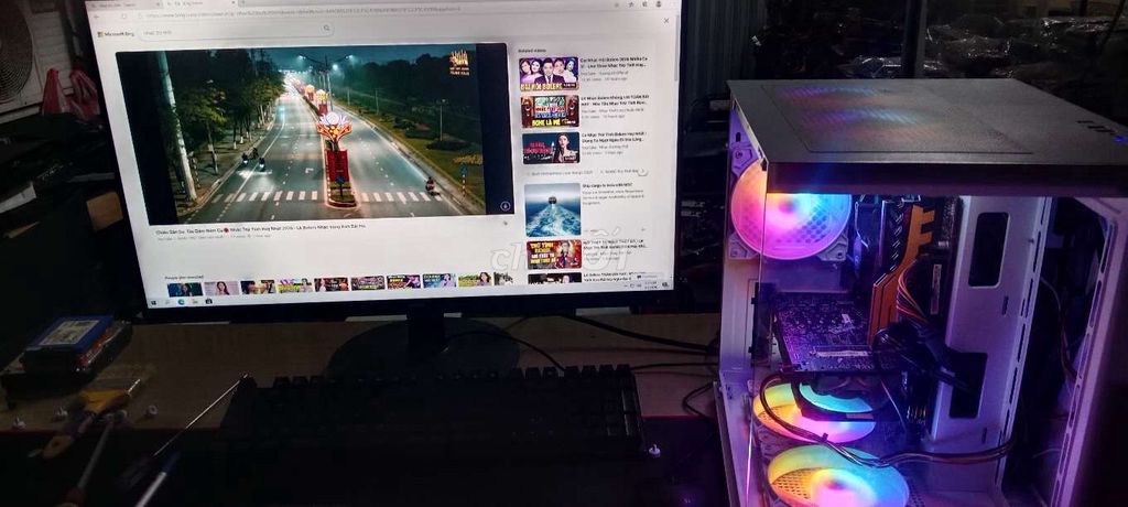 BỘ GAME B360 I5 9400f GTX 1650 4g RAM 8G MH 27IN. Mua bán Máy tính để bàn tại Quận Thanh Khê Đà Nẵng được đăng bởi văn duy hình 1