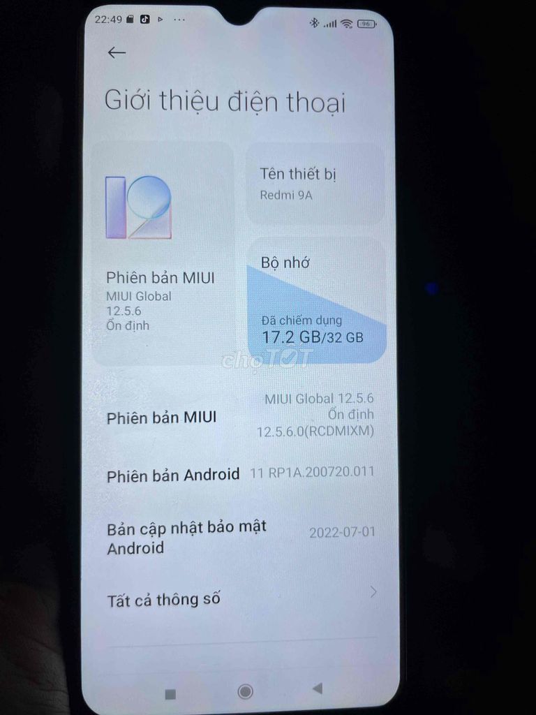 Xiaomi Redmi 9A 32GB Xanh. Mua bán Điện thoại tại Huyện Bắc Bình Bình Thuận được đăng bởi Minh Hùng hình 1