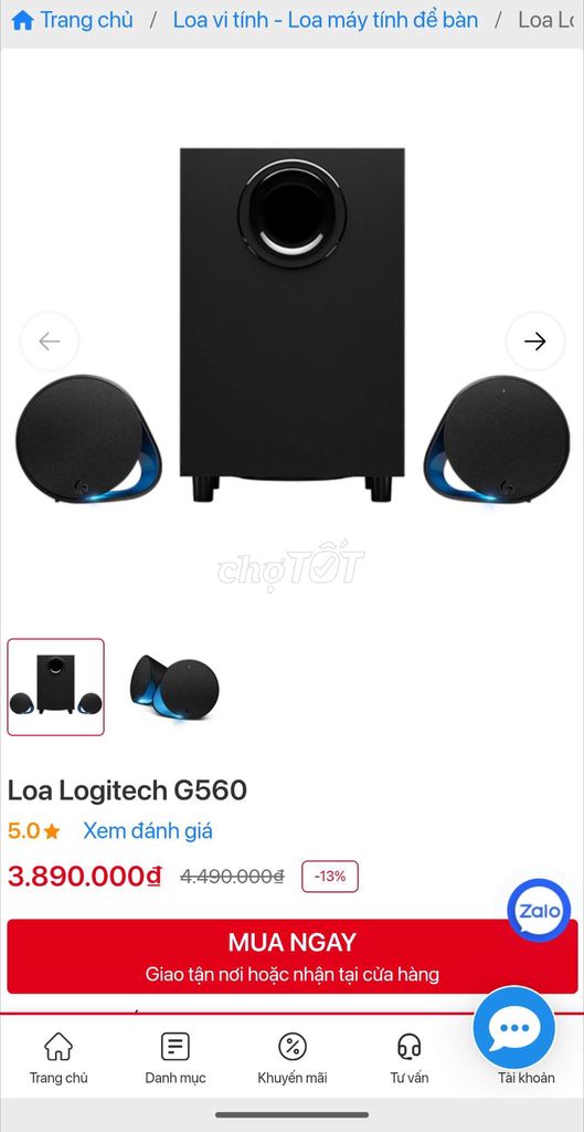 Loa Logitech G560 Gaming NHƯ MỚI - FULLBOX