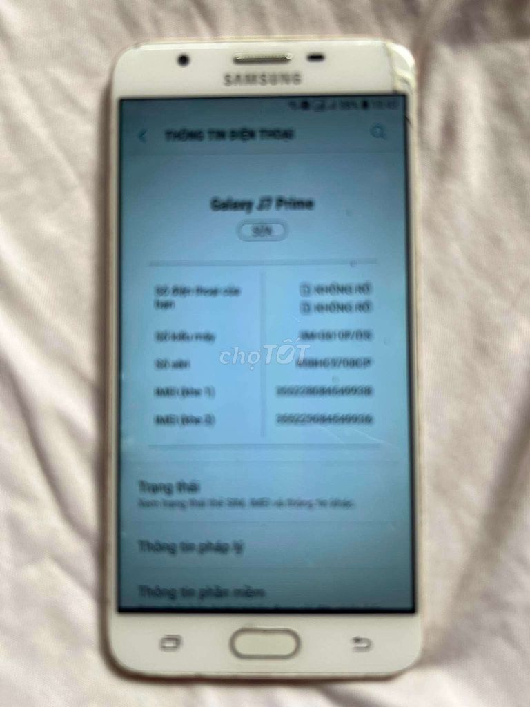Samsung Galaxy J7 Prime 32GB Vàng. Mua bán Điện thoại tại Thành phố Biên Hòa Đồng Nai được đăng bởi Lehoang Minhphu hình 1