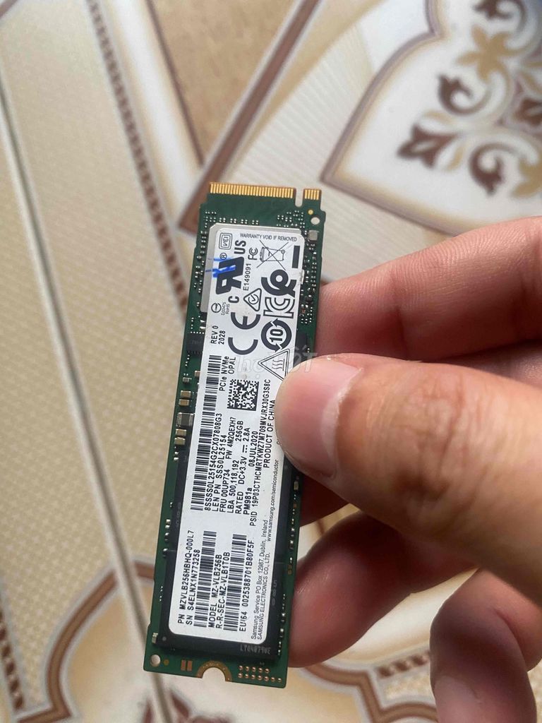 SSD Nvme Samsung PM981 256G Win 10 Pro. Mua bán Linh kiện (RAM, Card...) tại Quận 7 Tp Hồ Chí Minh được đăng bởi Jack Nguyễn hình 1
