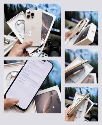 iPhone 16 Pro Max 256GB Gold FULLBOX BH APPLE 2026