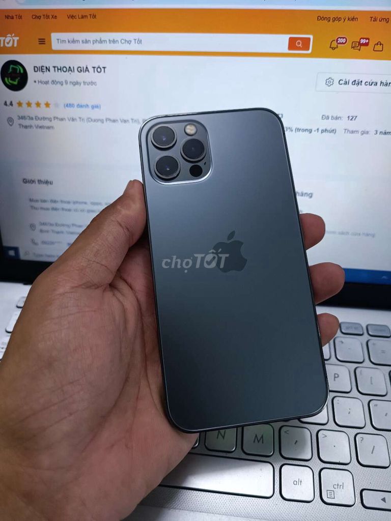 IPHONE 12 PRO MÁY QUỐC TẾ ZIN FULL CN. Mua bán Điện thoại tại Quận Bình Thạnh Tp Hồ Chí Minh được đăng bởi Dân Mobile hình 1