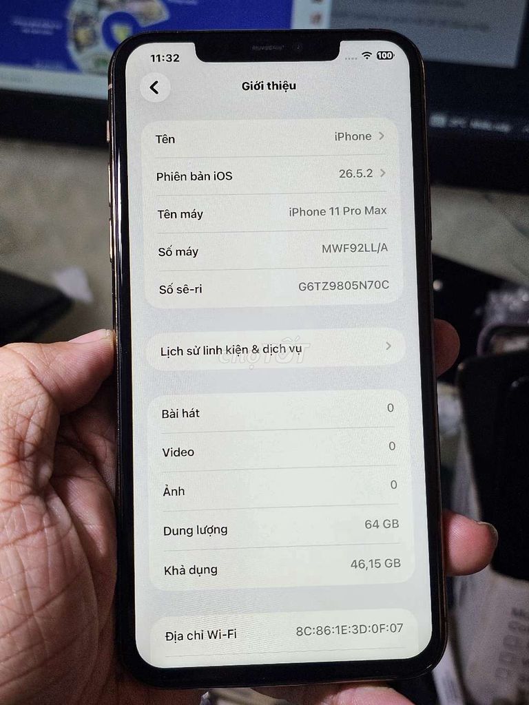  iPhone 11 Pro Max 64GB LLA mỹ giá rẻ . Mua bán Điện thoại tại Quận 8 Tp Hồ Chí Minh được đăng bởi Thiên Hòa mobile  hình 1