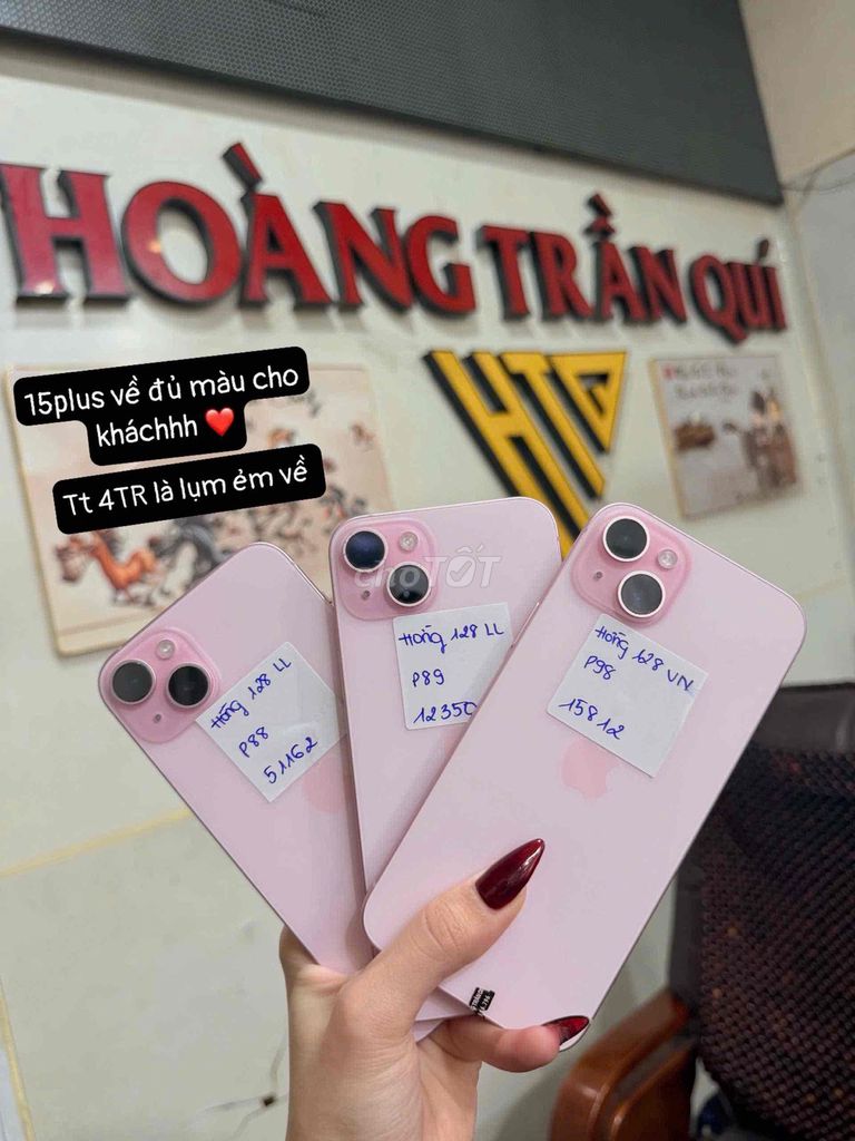 iPhone 15Plus Về Đủ Màu Bao Nậu Xớ. Mua bán Điện thoại tại Quận Bình Tân Tp Hồ Chí Minh được đăng bởi Hoàng Trần Quí  hình 1