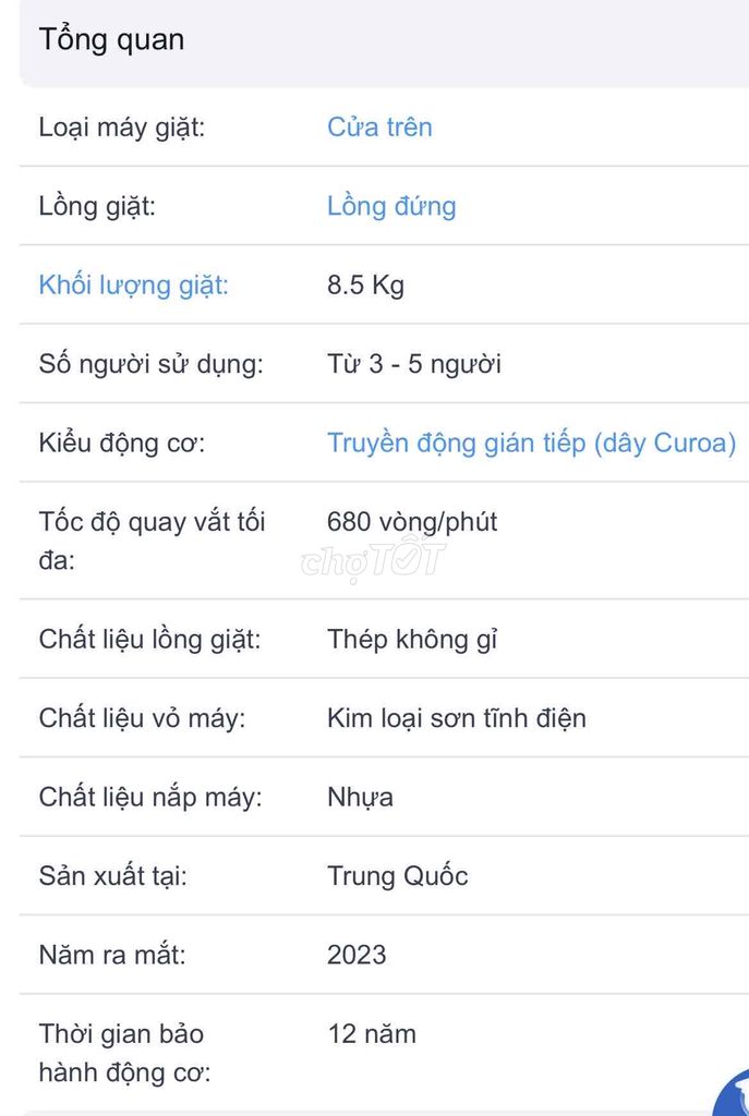 Máy giặt như mới- 2,9tr