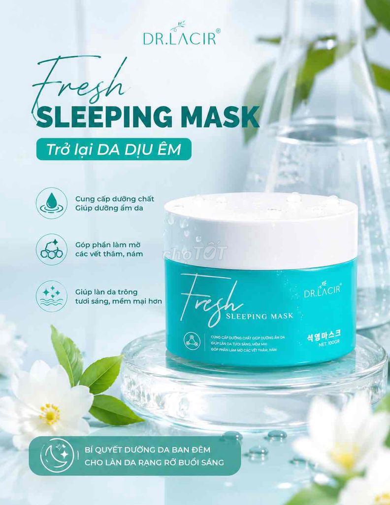 Mặt nạ ngủ DR.LACIR 100g. Mua bán Phụ kiện thời trang khác tại Huyện Đức Linh Bình Thuận được đăng bởi KHÁNH VINH CHUYÊN MỸ PHẨM hình 1