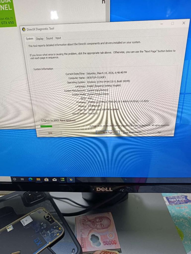 Thùng PC i5-7500 8GB/120GB VGA GTX 650. Mua bán Máy tính để bàn tại Thành phố Đà Lạt Lâm Đồng được đăng bởi phong hình 1