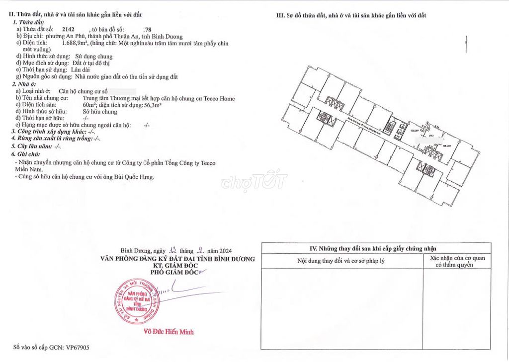 Căn hộ 2PN sổ sẳn, giá tốt sang tên ngay