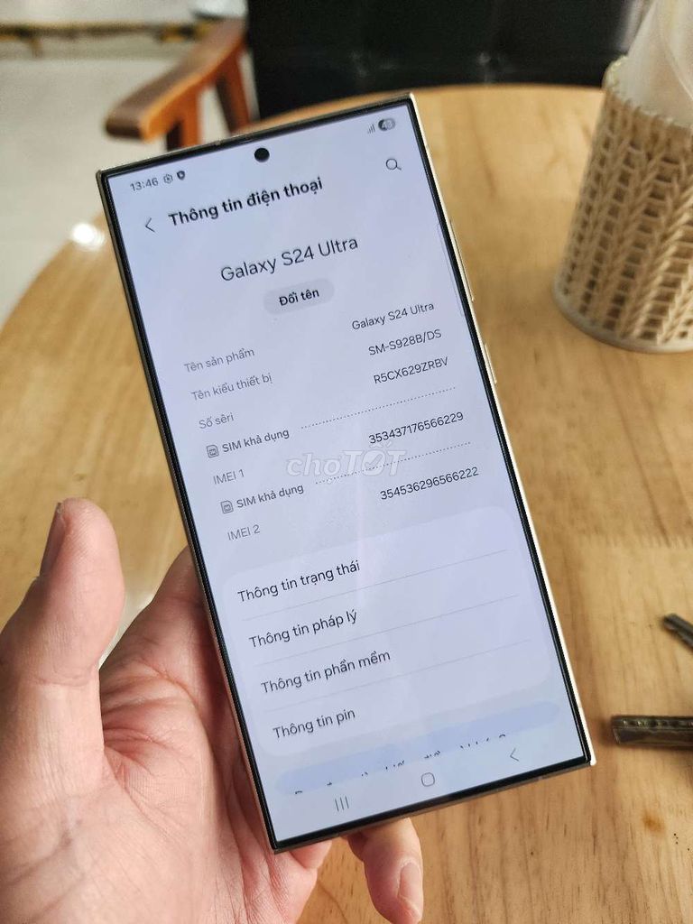 Samsung Galaxy S24 Ultra 256GB Titan 98%. Mua bán Điện thoại tại Quận Nam Từ Liêm Hà Nội được đăng bởi Viet Smarthome hình 1