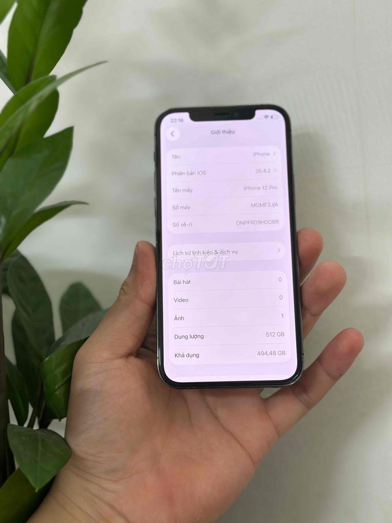 iPhone 12 Pro 512GB. Mua bán Điện thoại tại Quận Hà Đông Hà Nội được đăng bởi Thành Đô  hình 1