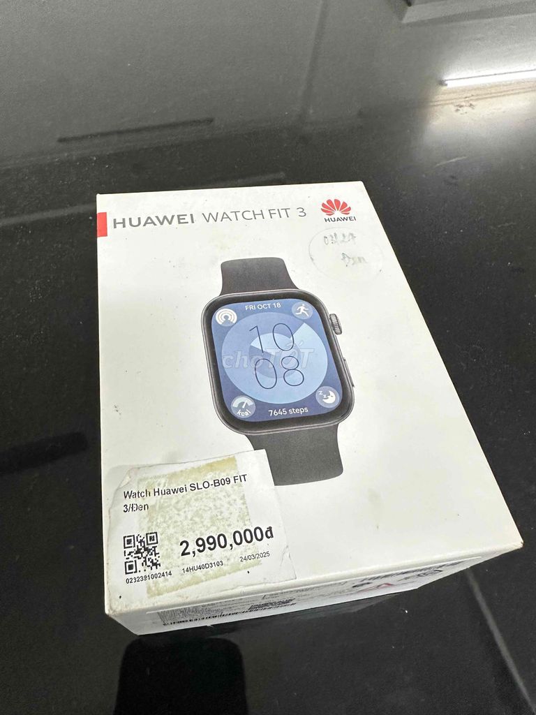 Huawei Watch Fit 3 Đen. Mua bán Thiết bị đeo thông minh tại Huyện An Dương Hải Phòng được đăng bởi Huu Manh hình 1