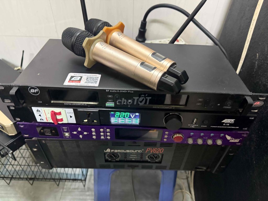 Micro không dây BF Audio 308 D+ Vàng đồng. Mua bán Tivi, Âm thanh tại Quận 12 Tp Hồ Chí Minh được đăng bởi Gió Đông Buồn hình 1