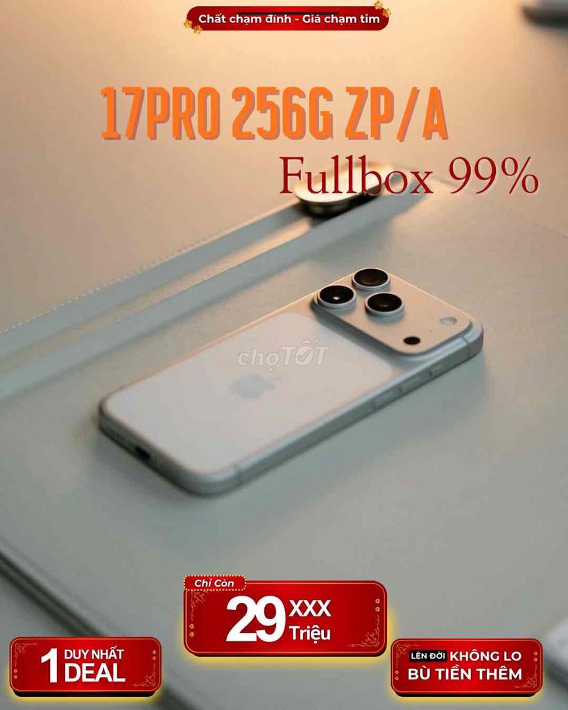 17 pro 256 Trắng chính hãng apple vietnam Fullnox. Mua bán Điện thoại tại Quận 11 Tp Hồ Chí Minh được đăng bởi Huy Thành Mobile hình 1