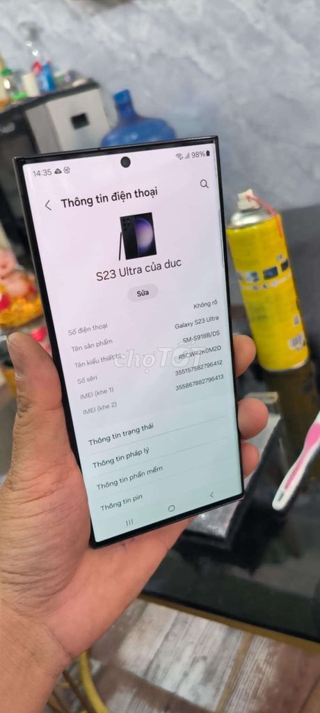 Samsung Galaxy S23 Ultra 256GB Đã qua sử dụng. Mua bán Điện thoại tại Quận Dương Kinh Hải Phòng được đăng bởi Lăng Bùi hình 1