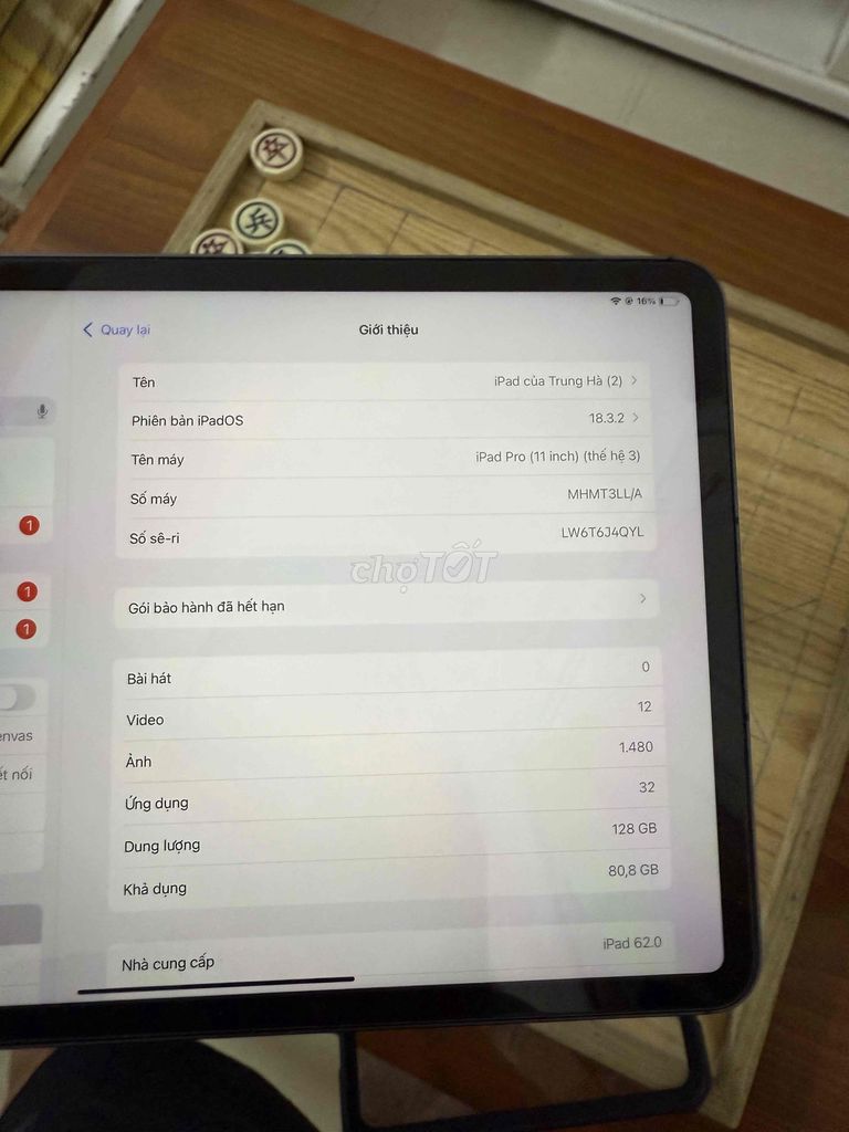 Apple iPad Pro M1 11 inch 128GB 99%. Mua bán Máy tính bảng tại Quận Thanh Xuân Hà Nội được đăng bởi Trà Đá hình 1