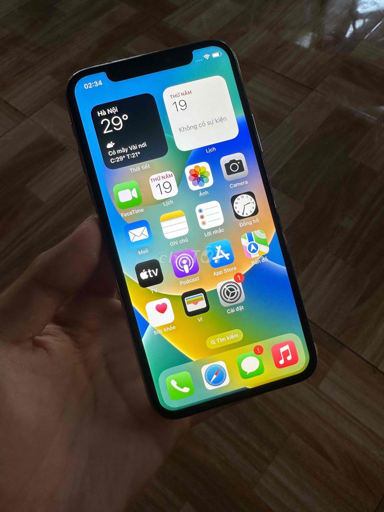 Apple iPhone X 64GB Bạc. Mua bán Điện thoại tại Huyện Long Hồ Vĩnh Long được đăng bởi Nguyễn Bảo hình 1