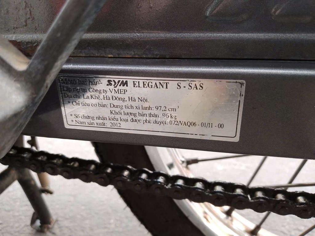 Elegant 100 SYM 2012 xanh lá. Mua bán Xe máy tại Quận 8 Tp Hồ Chí Minh được đăng bởi Trịnh Hữu Trung hình 8