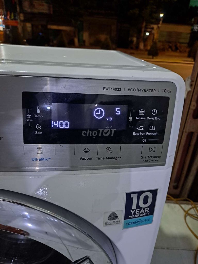 🛡Máy giặt electrolux 10kg inverter giặt vắt tốt.