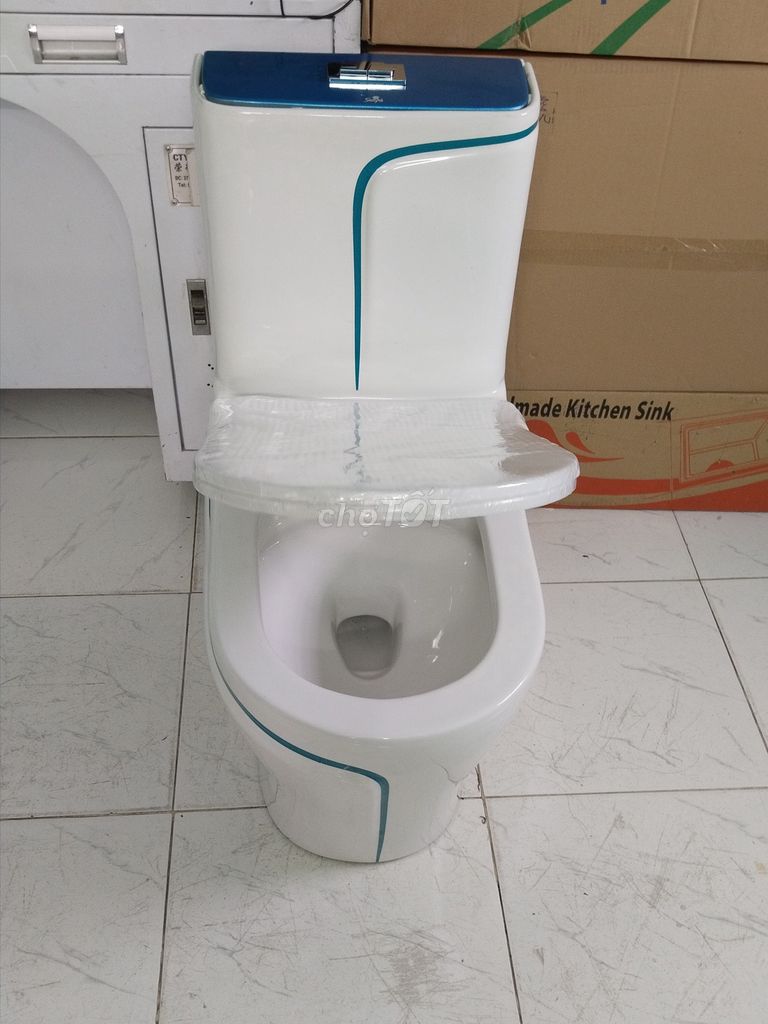Bồn cầu Men nano nguyên khối. Mua bán Thiết bị vệ sinh, nhà tắm tại Thành phố Thủ Đức Tp Hồ Chí Minh được đăng bởi Nội thất phòng tắm Khánh Hưng hình 1