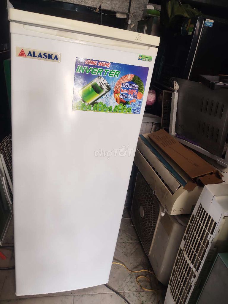 Tủ đông đứng Alaska 210L Inverter Trắng. Mua bán Tủ lạnh tại Huyện Hóc Môn Tp Hồ Chí Minh được đăng bởi long hình 1
