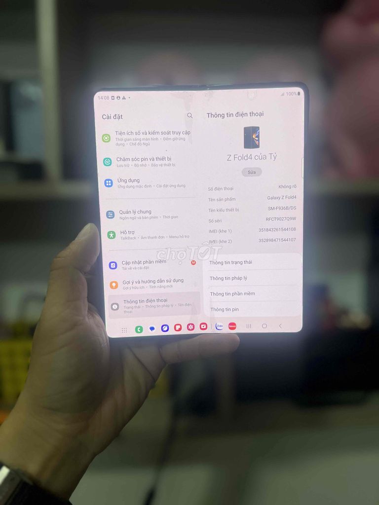 Samsung Galaxy Z Fold4 256GB Đen. Mua bán Điện thoại tại Quận Gò Vấp Tp Hồ Chí Minh được đăng bởi HQ86 Thanh Lý Cầm đồ hình 1