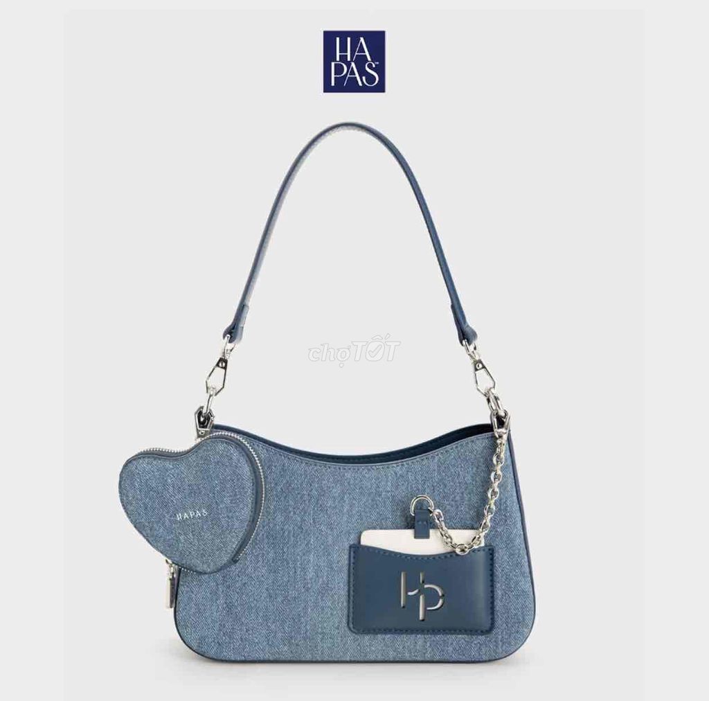 Túi xách HAPAS Hobo Đáy Vuông Love Charm Jean. Mua bán Túi xách tại Quận Ô Môn Cần Thơ được đăng bởi khang ng hình 1