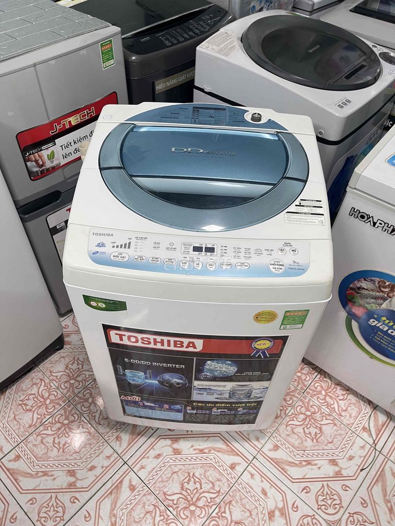 Thanh lý máy giặt Toshiba inverter 9kg sạch đẹp. Mua bán Máy giặt tại Quận Bình Tân Tp Hồ Chí Minh được đăng bởi Pi trần hình 3