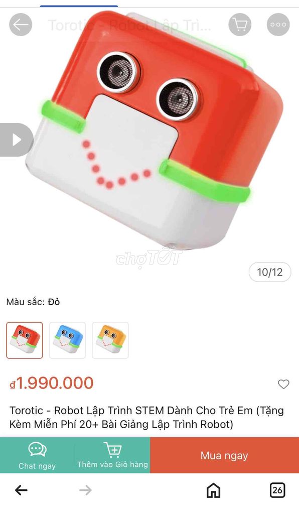Robot Torotic cho bé học lập trình (7-15 tuổi)