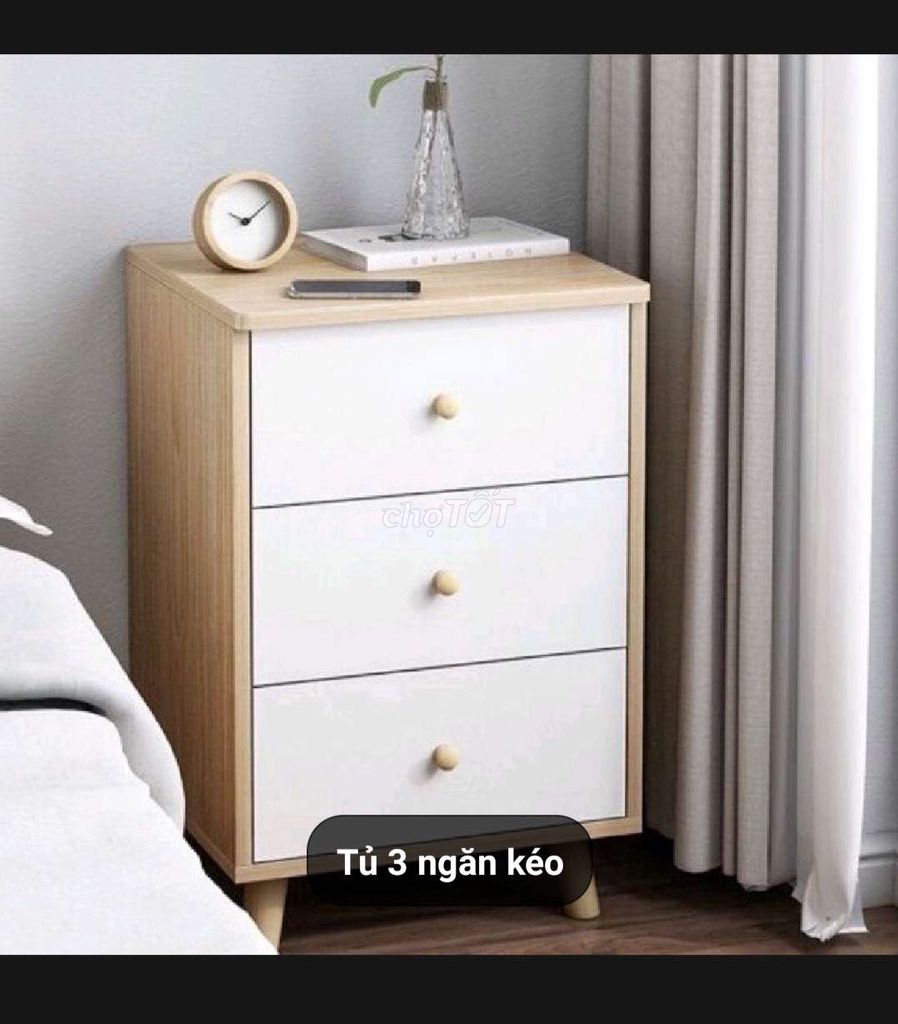 Tủ kệ 3 ngăn đầu giường