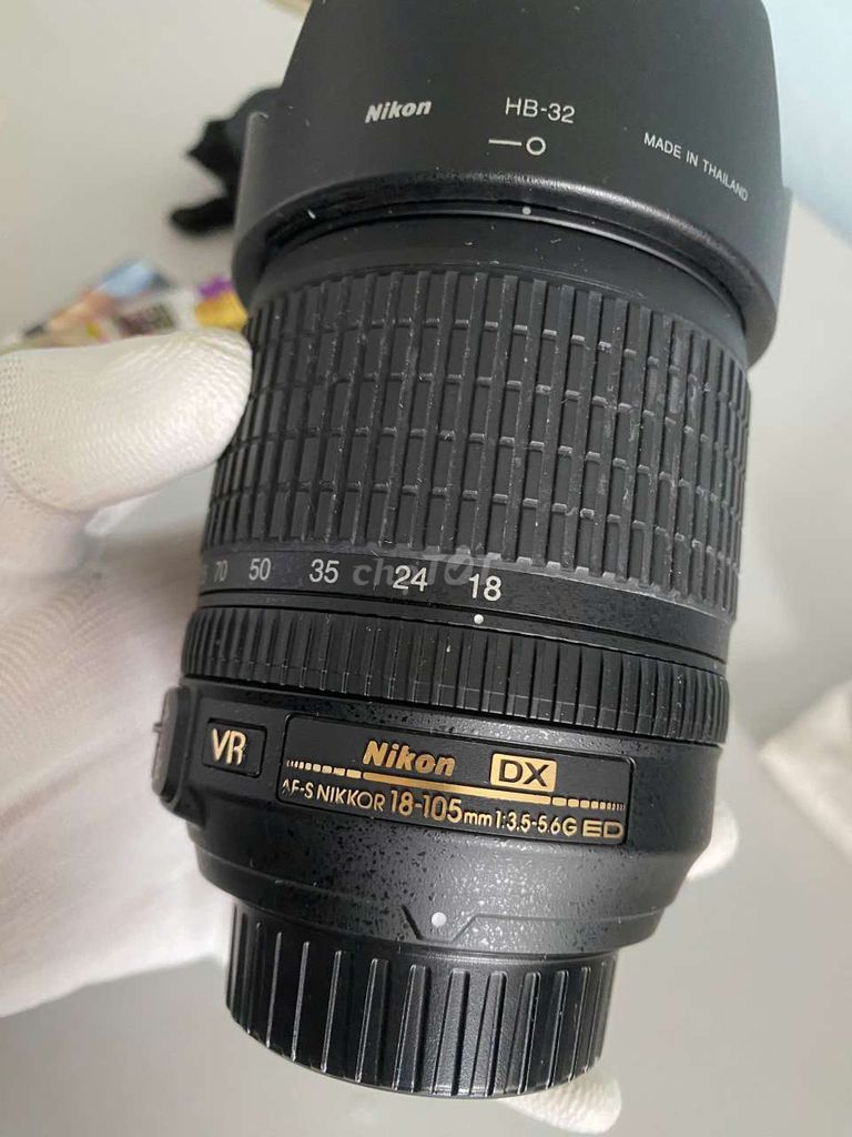 Lens Nikon 18-105 G ED VR khá đẹp.