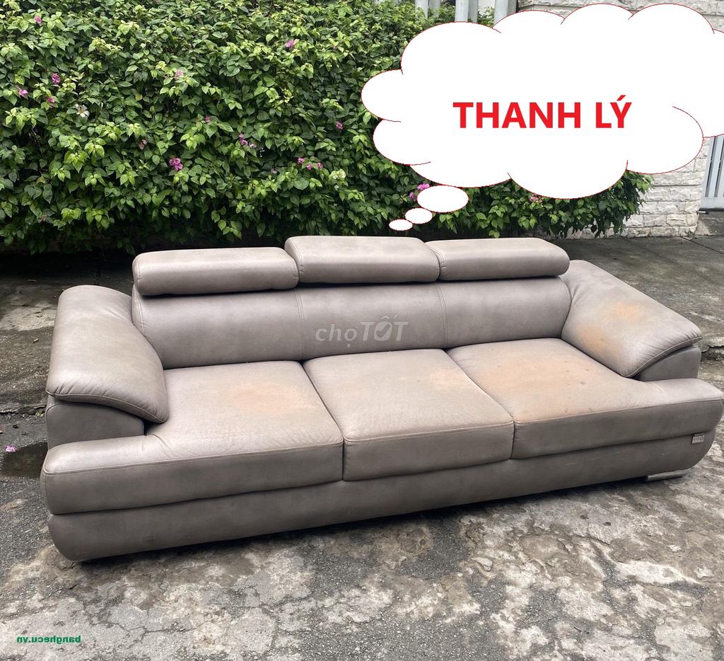 Băng ghế sofa bọc da khung inox, sofa phòng khách