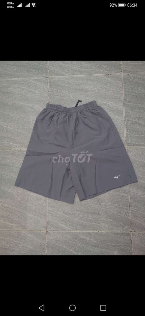 Quần short gió Mizuno Running Xám Xi Măng size M. Mua bán Quần áo tại Quận Gò Vấp Tp Hồ Chí Minh được đăng bởi Hàng 2handsgood hình 1