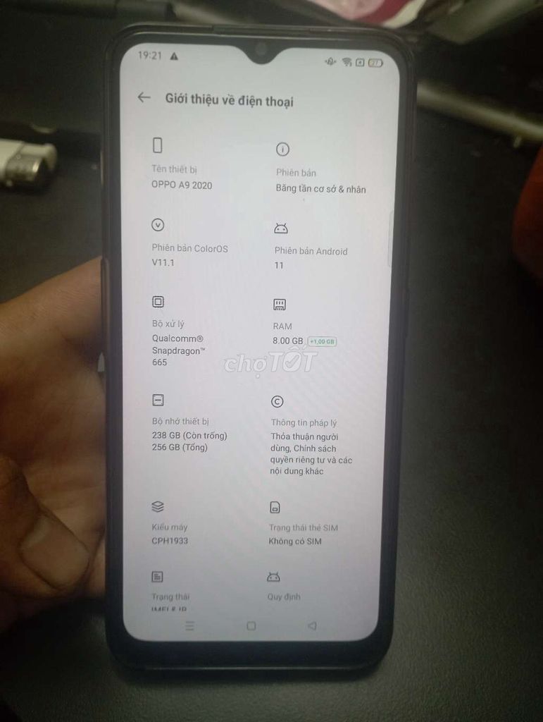 OPPO A9 2020 256GB Đen. Mua bán Điện thoại tại Quận 12 Tp Hồ Chí Minh được đăng bởi Trần Hoàng Hà hình 1
