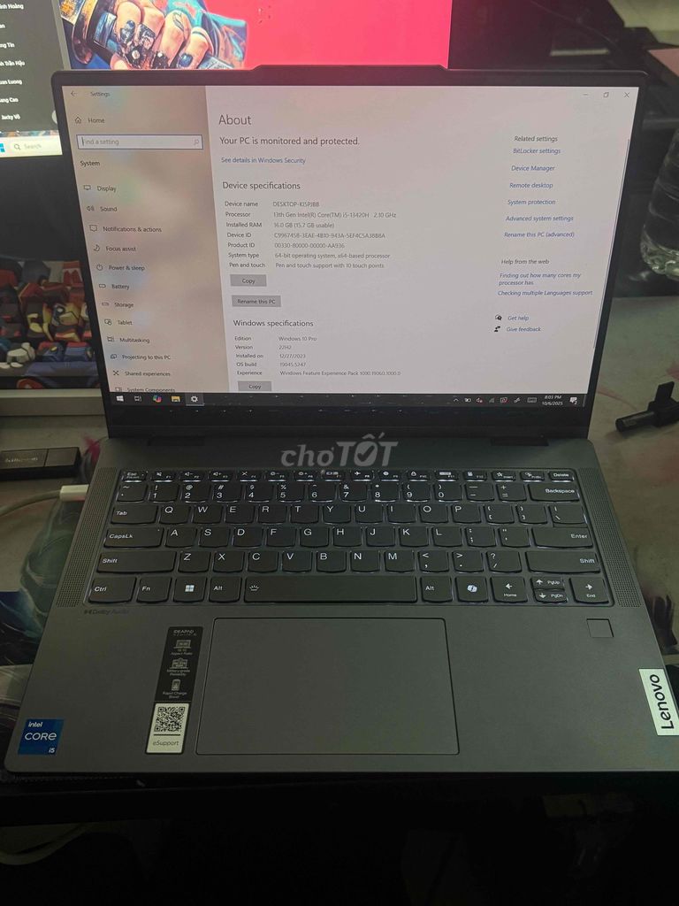Cần Pass lại laptop cho ai cần , fullbox. Mua bán Laptop tại Thành phố Thủ Đức Tp Hồ Chí Minh được đăng bởi Hiếu Gao hình 1