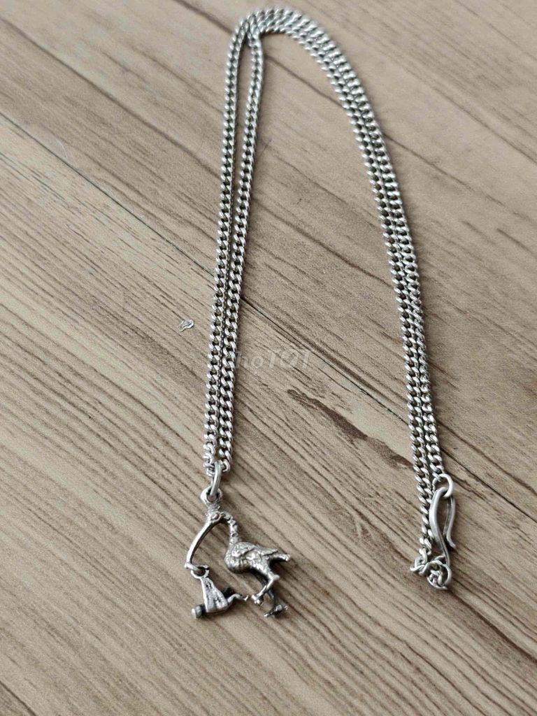 Dây chuyền Bạc ngoại handmade Cò cắp e bé độc lạ. Mua bán Phụ kiện thời trang khác tại Quận 10 Tp Hồ Chí Minh được đăng bởi lê mạnh tuân hình 1