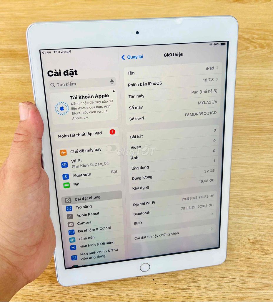Apple iPad Gen 8 32GB Bạc. Mua bán Máy tính bảng tại Thành phố Sa Đéc Đồng Tháp được đăng bởi Huyền Trân hình 1
