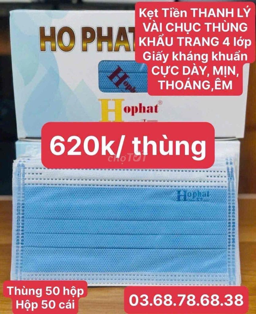Khẩu trang y tế Hồ Phát 4 lớp. Mua bán Phụ kiện thời trang khác tại Huyện Trảng Bom Đồng Nai được đăng bởi Nguyễn Thị Huyền Trân hình 1