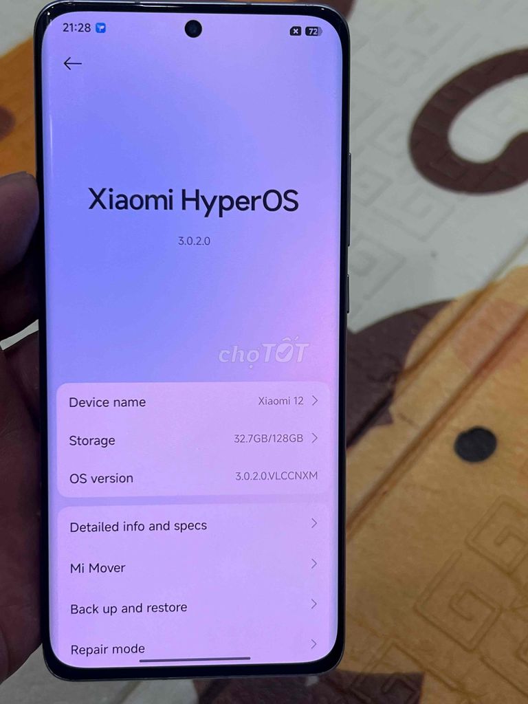 Xiaomi 12 8GB/128GB Xanh. Mua bán Điện thoại tại Quận Hoàng Mai Hà Nội được đăng bởi Nguyennoi hình 1