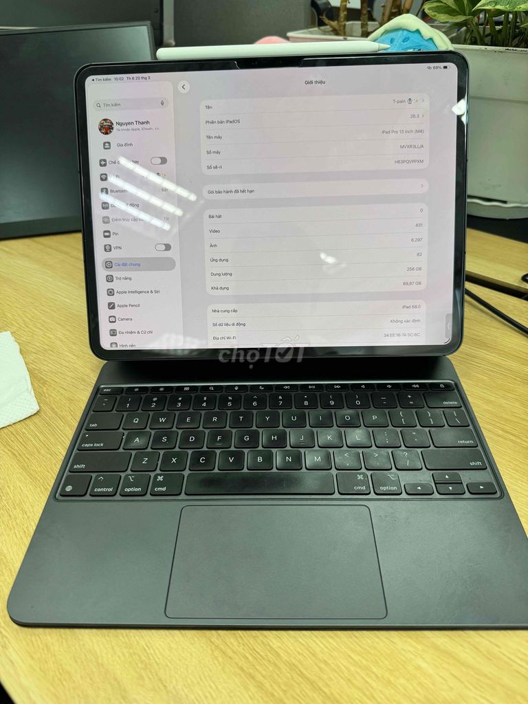 Apple iPad Pro M4 12.9 inch 256GB. Mua bán Máy tính bảng tại Thành phố Dĩ An Bình Dương được đăng bởi Nguyễn Tiến Thành hình 1