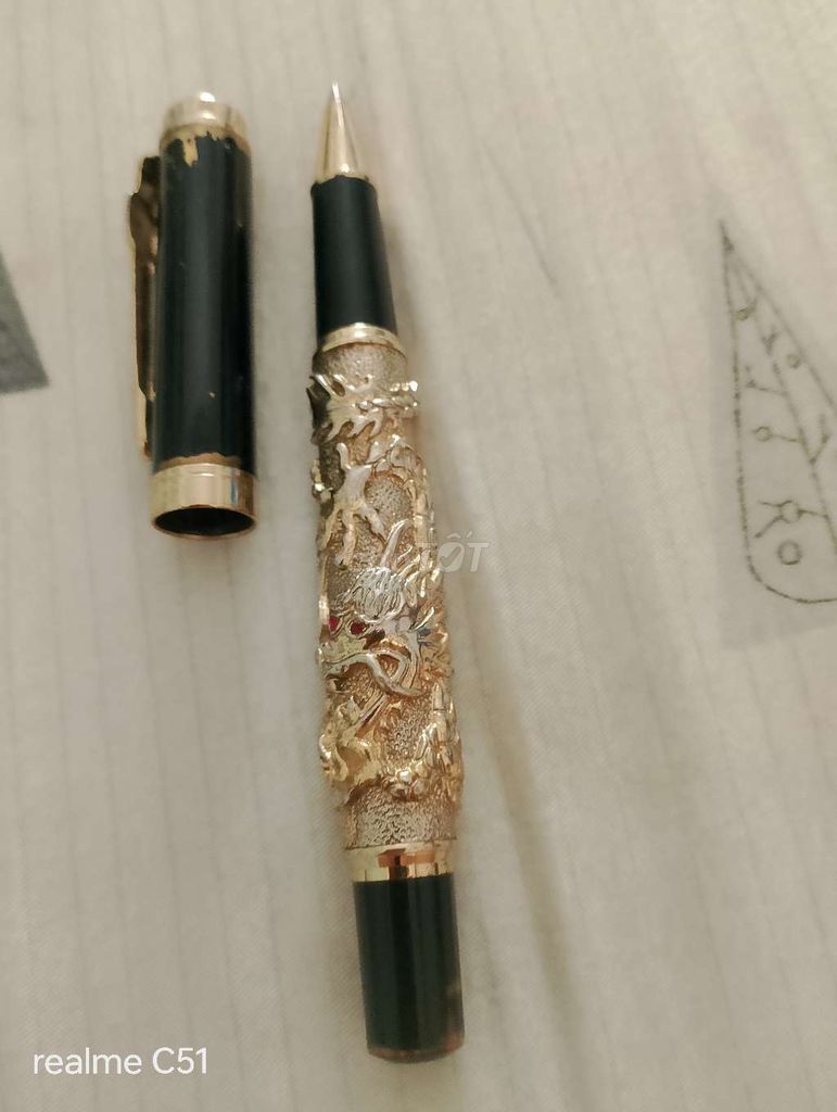 Bút ký mạ vàng 24K Rồng. Mua bán Đồ dùng văn phòng tại Quận Cái Răng Cần Thơ được đăng bởi Truongbakhan hình 1