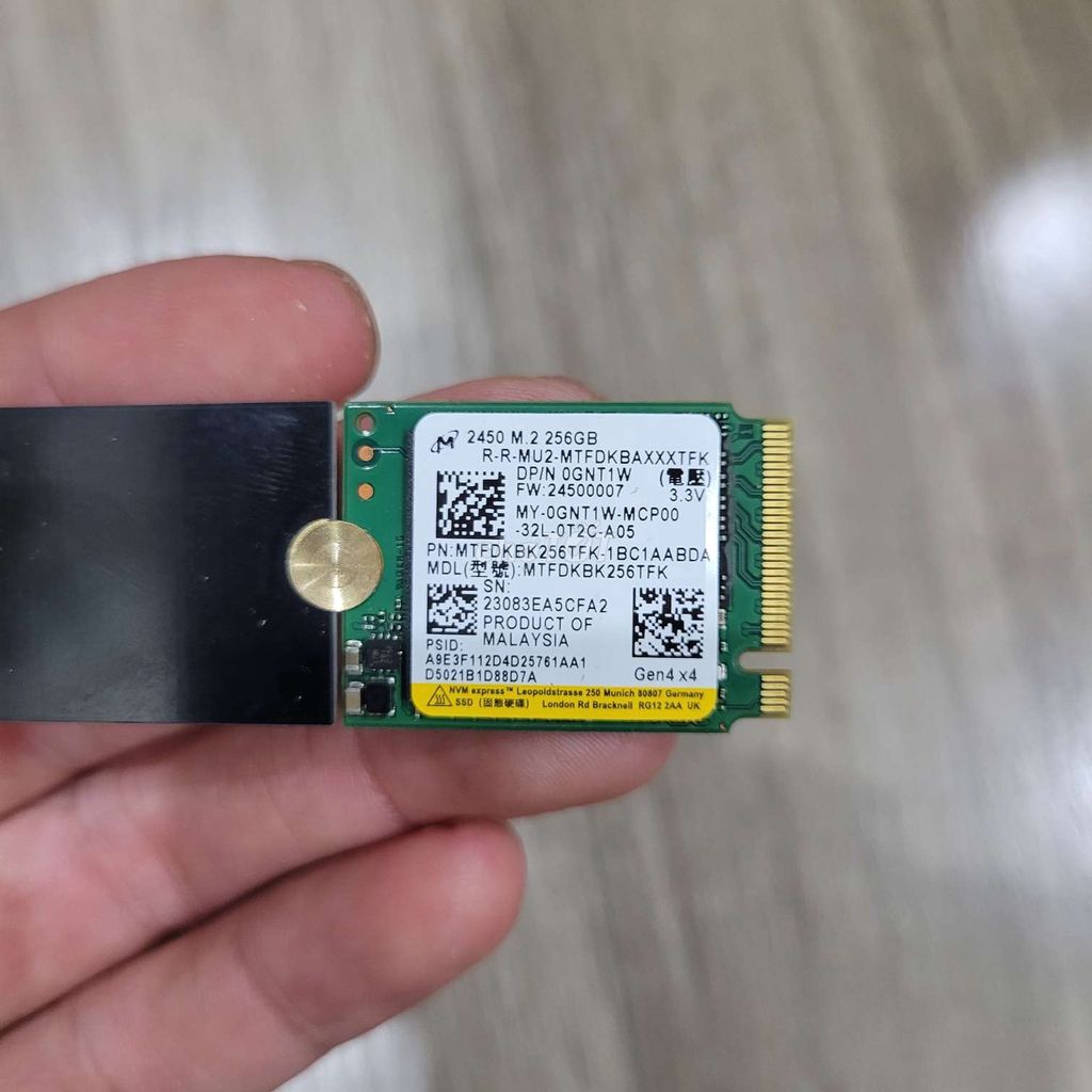 Micron NVMe 256GB Gen4 sk100% lướt đẹp Sẵn Win