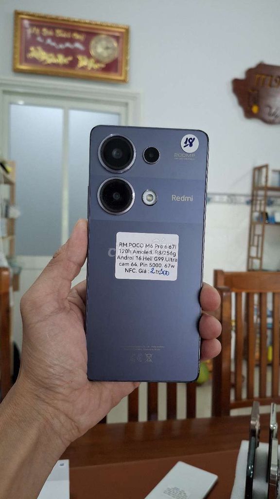 Xiaomi POCO M6 Pro 256GB Xám. Mua bán Điện thoại tại Thành phố Thủ Dầu Một Bình Dương được đăng bởi TTMobileBD hình 1