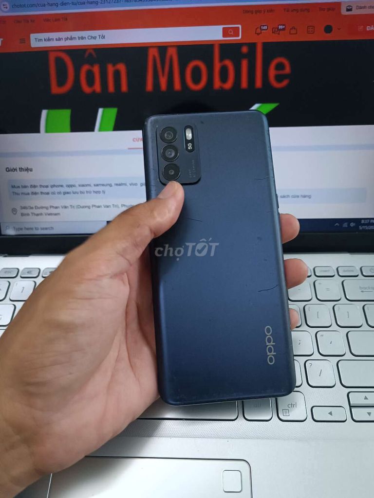 OPPO RENO 6Z 8GB.128GB PIN 4310 KO VÂN TAY. Mua bán Điện thoại tại Quận Bình Thạnh Tp Hồ Chí Minh được đăng bởi Dân Mobile hình 1